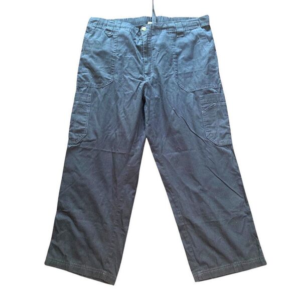 EUC Carhartt Mens Drawstring Cargo Navy Blue Pants - Picture 2 of 10